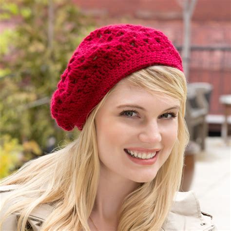 crochet a beret hat